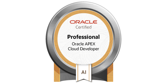 Oracle APEX Cloud Developer Certified Professional